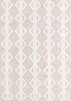 Unique Loom Sabrina Soto Casa Collection Modern Geometric Beige Area Rug (6' 4 x 9' 0) | Amazon (US)