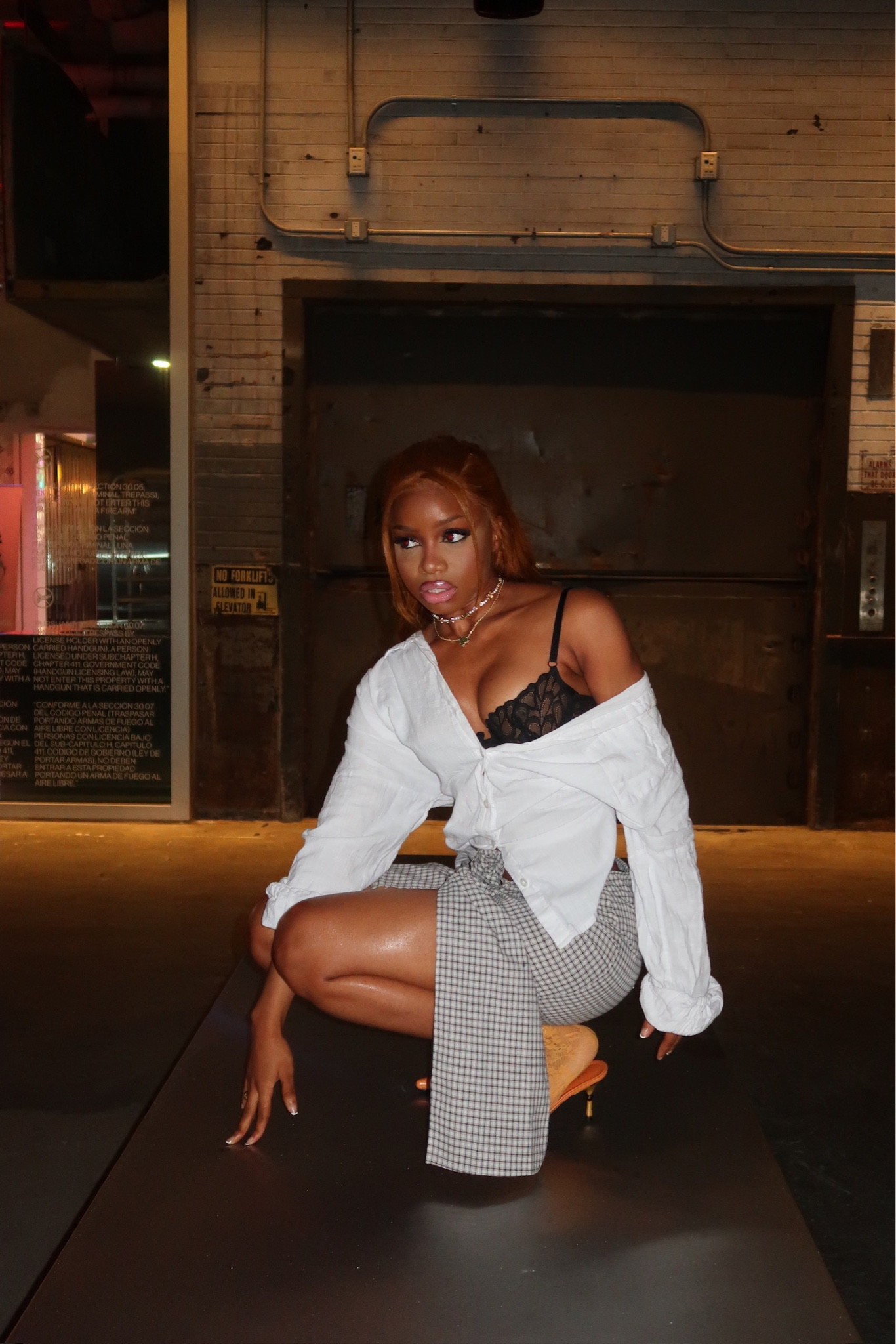 Mix and matching bright colors with a simple chic fit is my go to! 
Wearing an oversized button down, fenty bra, mini skirt and socks with heels 🤩

#LTKstyletip