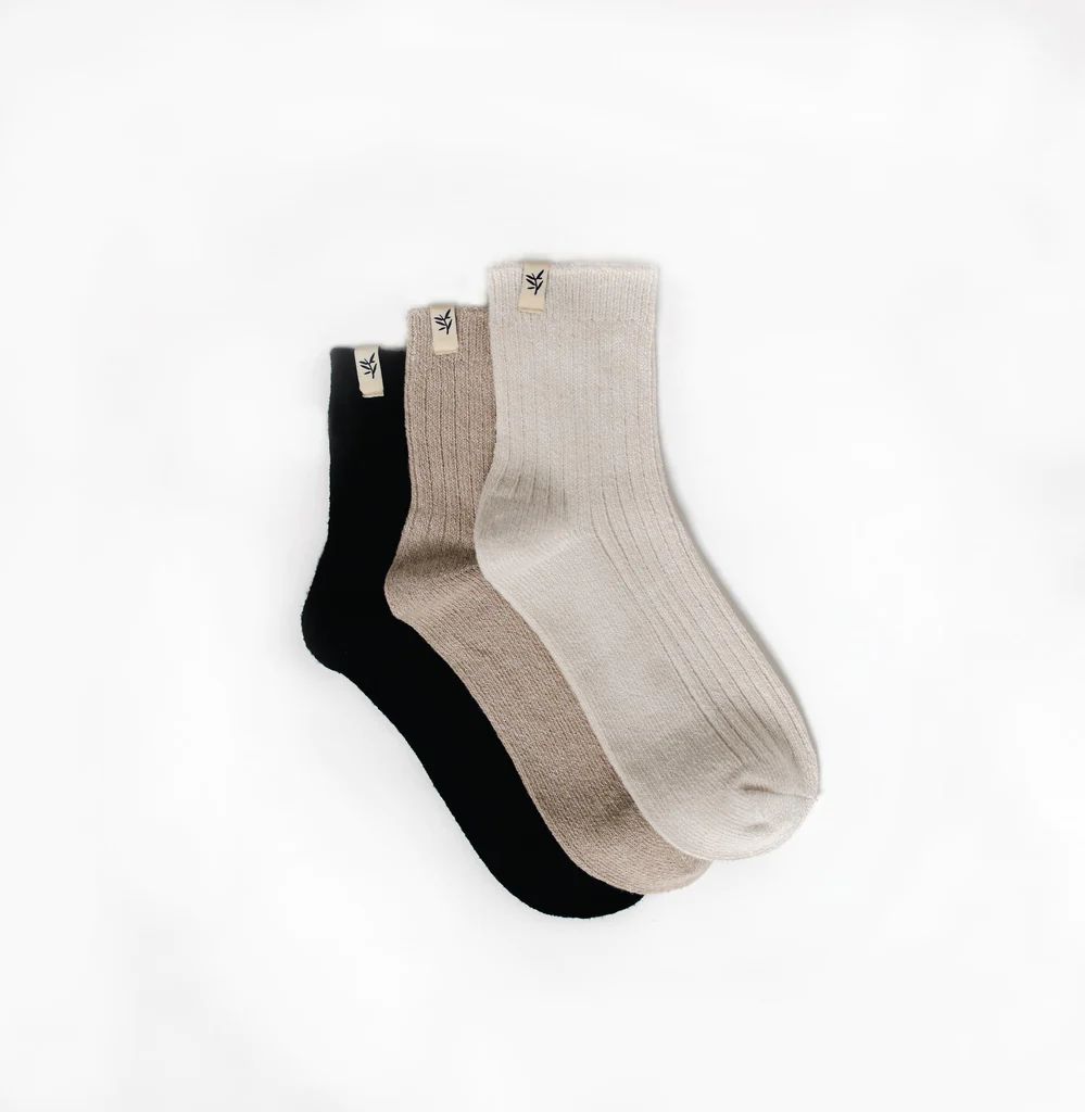 The Plush Modern Crew Sock | Cozy Earth