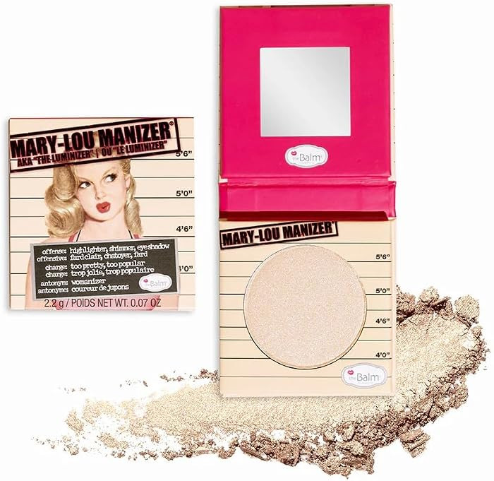 theBalm Mary-Lou Manizer Honey-Hued Luminizer, Highlighter, Shadow & Shimmer, Subtle Glow | Amazon (US)