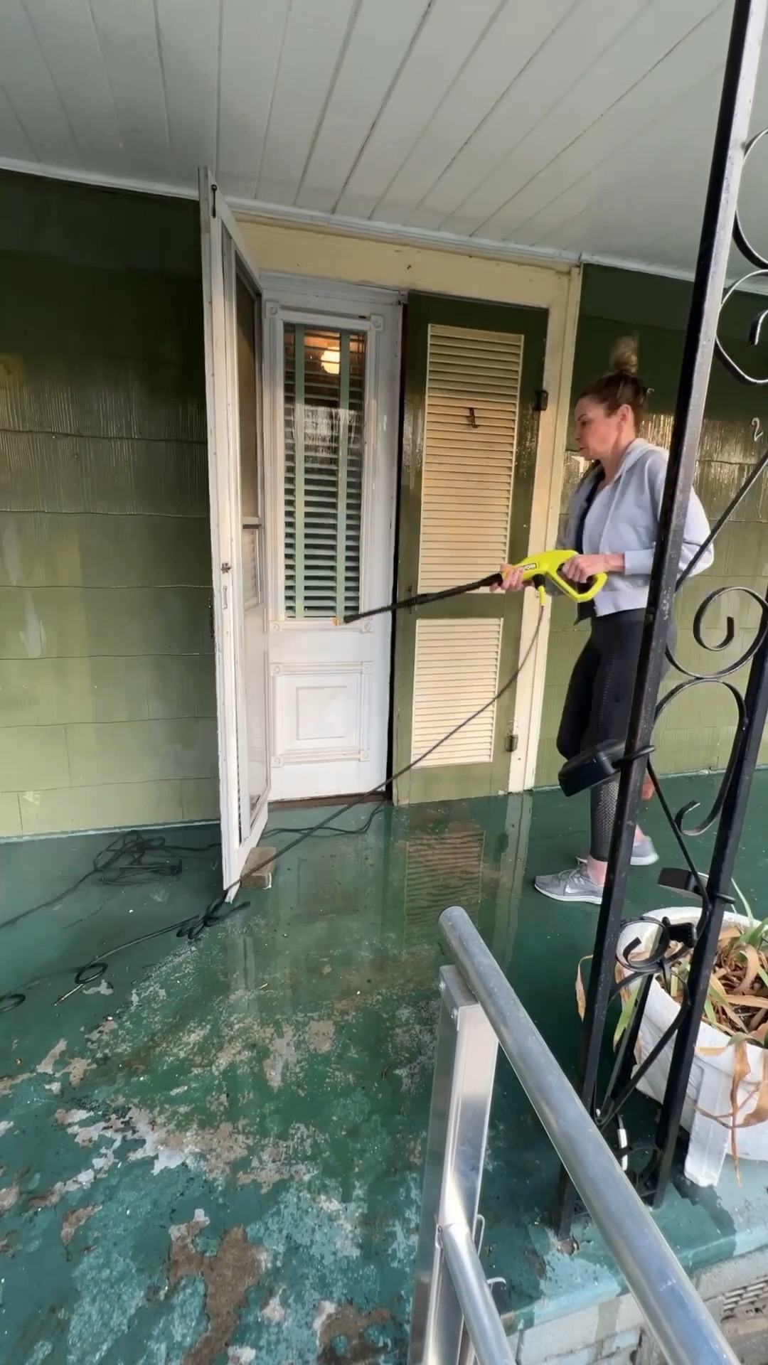 This compact Ryobi pressure washer works great and doesn’t take up a lot of space. #ryobitools 

#LTKFindsUnder50 #LTKU #LTKHome