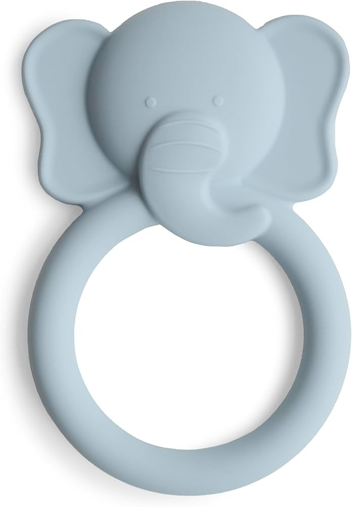 mushie Silicone Baby Teether Toy | Elephant | Amazon (US)