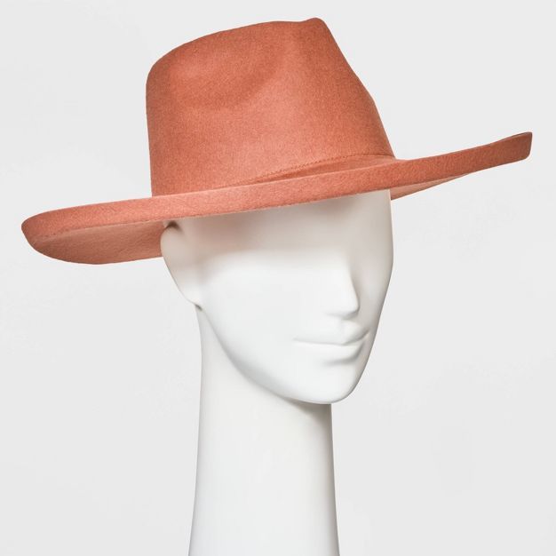 Women's Upturned Wide Brim Felt Fedora Hat - Universal Thread™ | Target