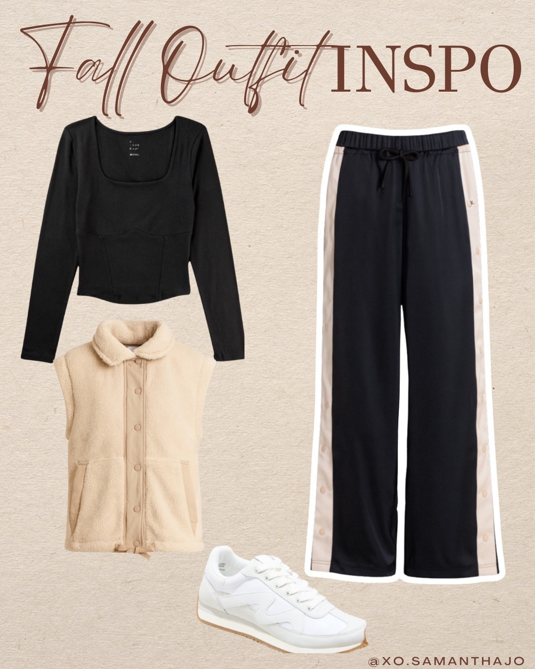 Fall athleisure outfits - satin pants, satin button tear away pants- fall vest - fleece vest - target deals - target outfit inspo - 

#LTKStyleTip #LTKSaleAlert #LTKFindsUnder50