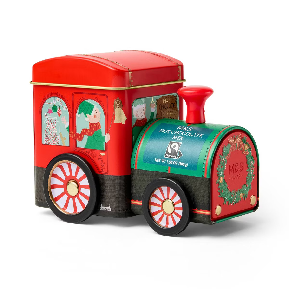 M&S Christmas Hot Chocolate Train Gift Tin - 3.52oz | Target