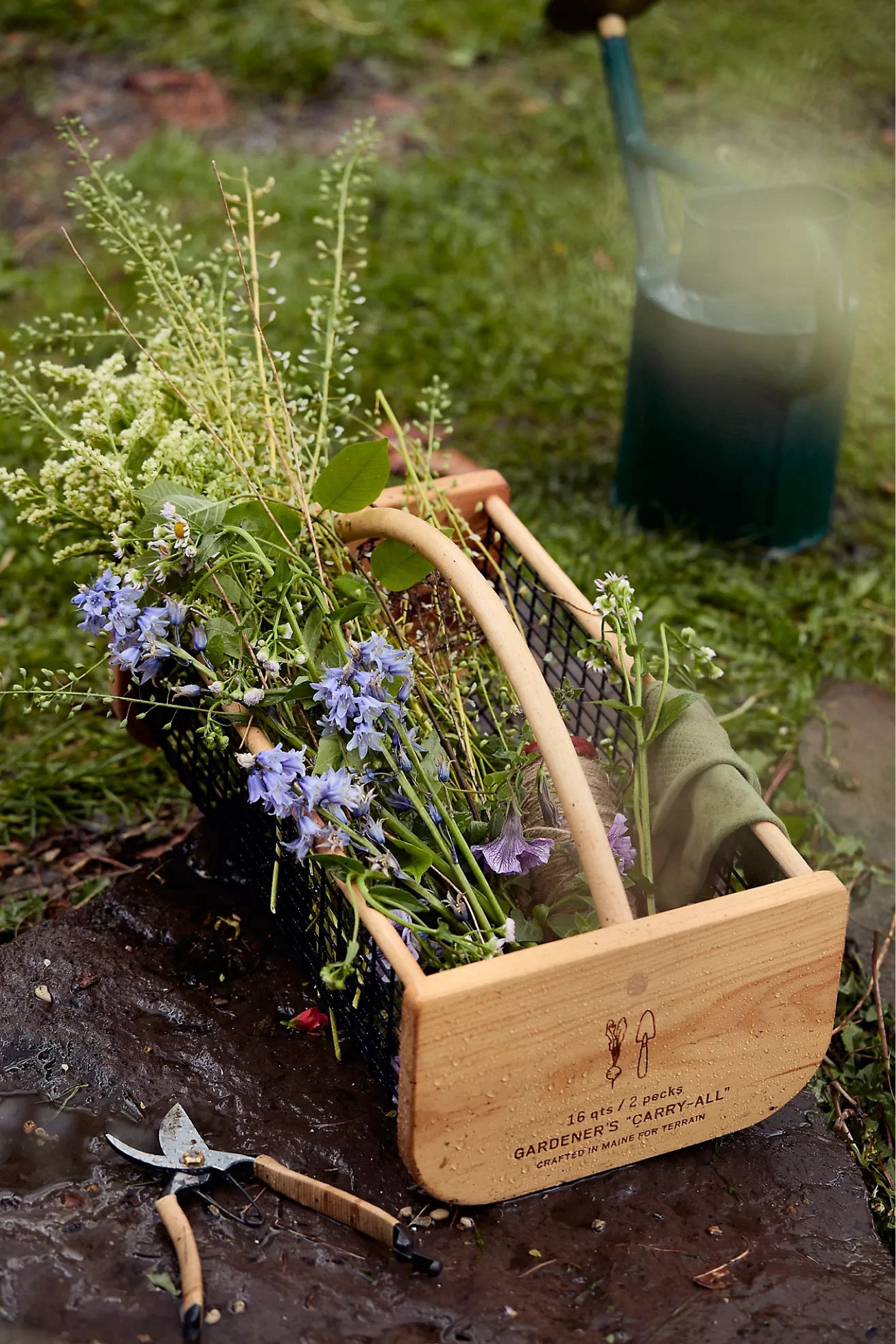 Transform your gardening experience with this spacious, heirloom-quality carry-all, designed for passionate gardeners. Whether you're collecting flowers, removing weeds, harvesting fruits and vegetables, or toting tools, this versatile companion has you covered.

Key Features:
🍁 Maple handle and side rails
🌲 White pine end pieces
🛠️ Durable metal mesh basket

Available in two sizes:
🌼 Small: 8 quarts
🌿 Large: 16 quarts

Bring elegance and practicality to your garden with this hand-crafted essential. Elevate your outdoor space today! 🌷

#GardenCarryAll #HandCrafted #TerrainExclusive #HeirloomQuality #GardenEssentials

#LTKHome #LTKSeasonal #LTKActive