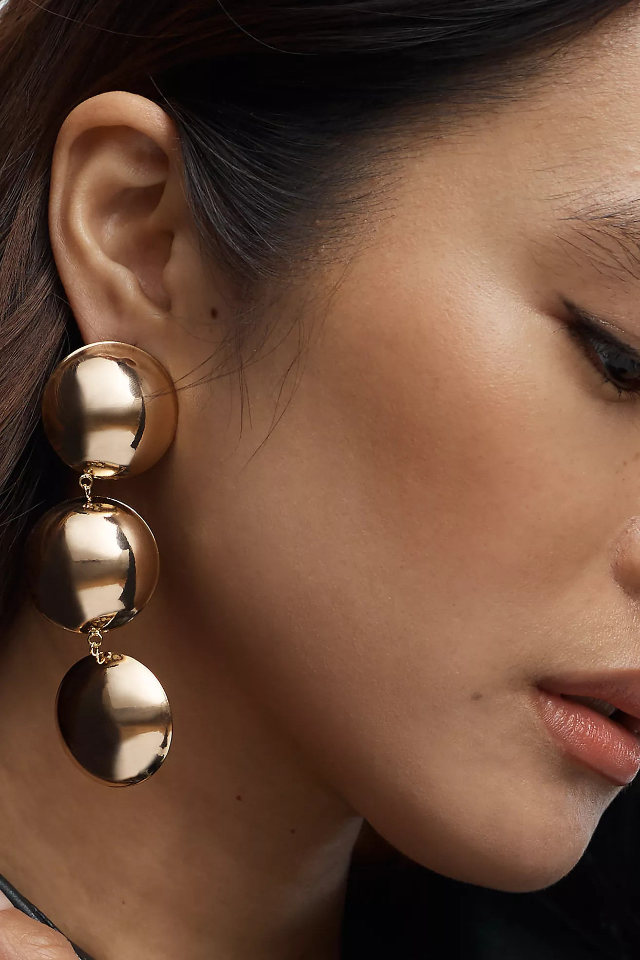 Metal Circle Drop Earrings | Anthropologie (US)