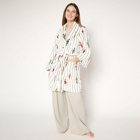 Jeffrey Banks Printed Plush Robe | HSN