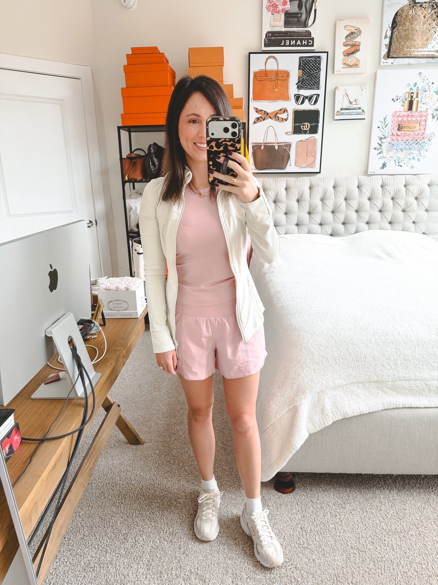 Lululemon pink haze align tank with hotty hot shorts and bone define jacket



#LTKfitnessgoals #LTKootd #LTKFindsUnder100