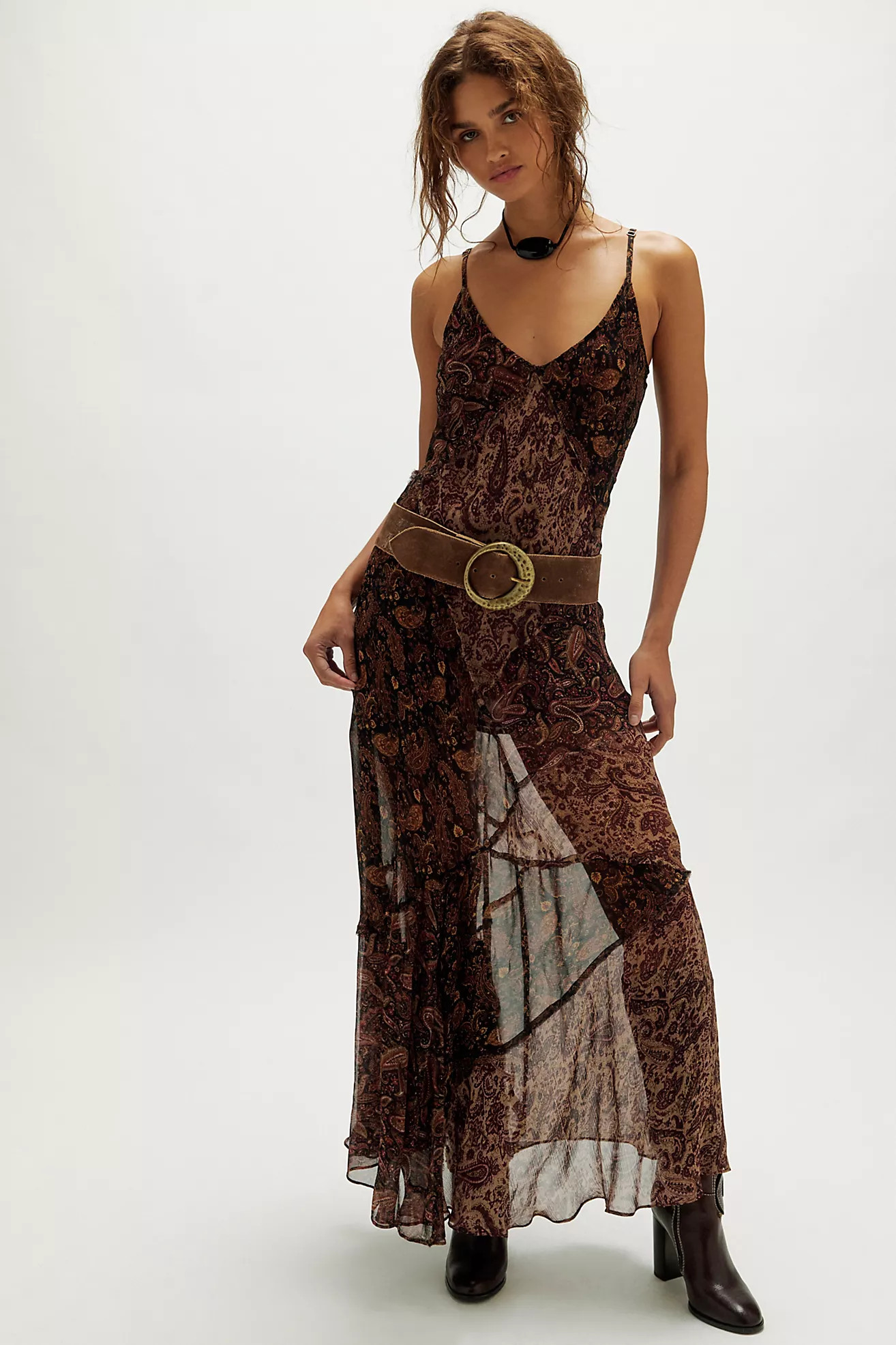 Nigel Preston Paisley Patch Maxi Dress | Free People (Global - UK&FR Excluded)