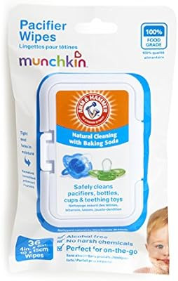 Munchkin 36 Pack Arm and Hammer Pacifier Wipes, White | Amazon (US)