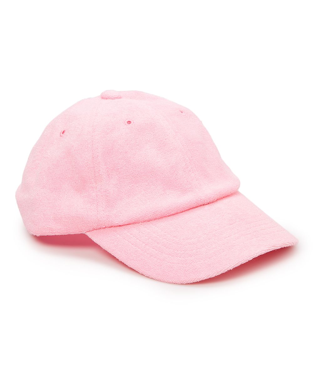 Pink Terry Cloth Baseball Cap | Zulily