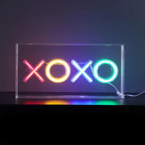 TREND TECH Xo neon sign for bedroom wall
