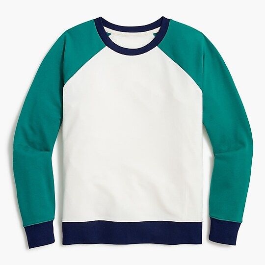 Colorblock baseball sweatshirt | J.Crew Factory
