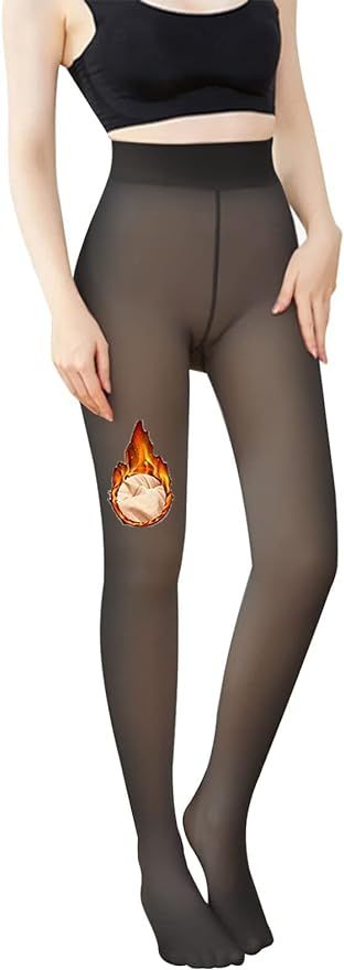 HAZENS Thermostrumpfhosen für damen, Thermo Strumpfhose Leggings mit Innenfleece Fleece Strumpfh... | Amazon (DE)
