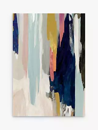 Sombre - Abstract Canvas Print, 100 x 70cm, Blue/Multi | John Lewis UK