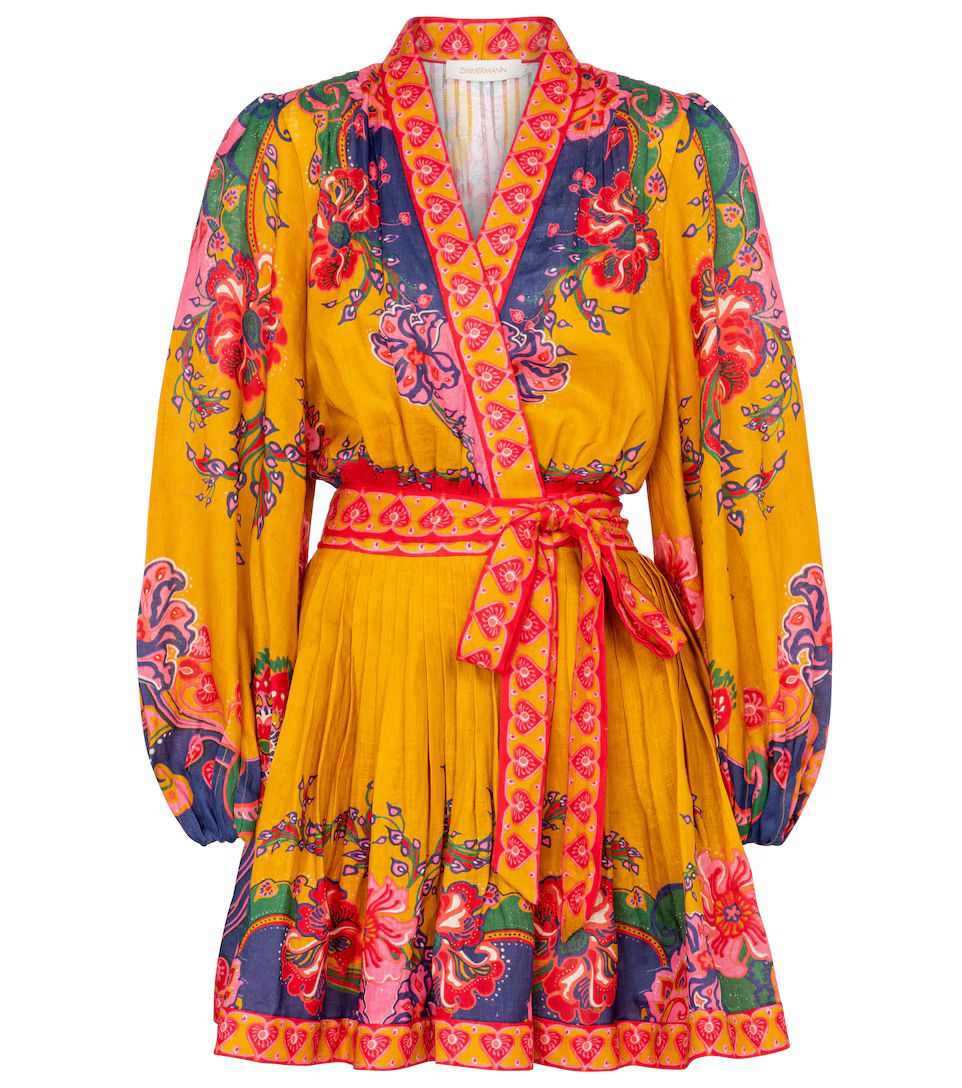 The Lovestruck paisley linen wrap dress | Mytheresa (US/CA)