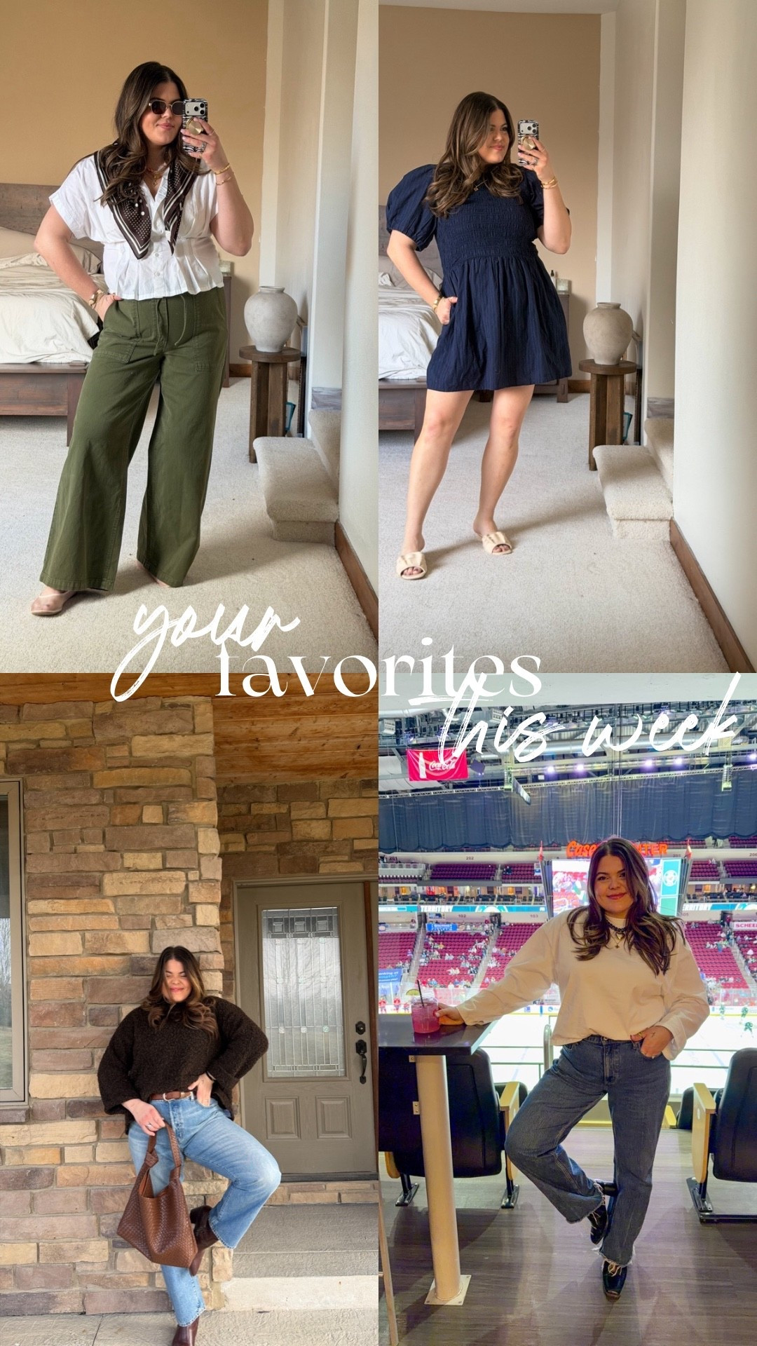 Your favorite size 12/14 midsize and victim approved outfits this week!

Winter to spring transition outfits, work outfits and jeans ￼

#LTKMidsize #LTKWorkwear #LTKmomlife