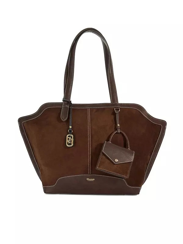 Dune London Decided Suede Grab Handle Day Bag - Brown | Very (UK)