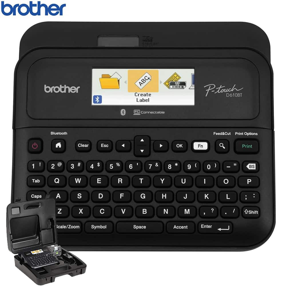 Brother - Business Professional Connected Label Maker with Carrying Storage Case | Best Buy U.S.