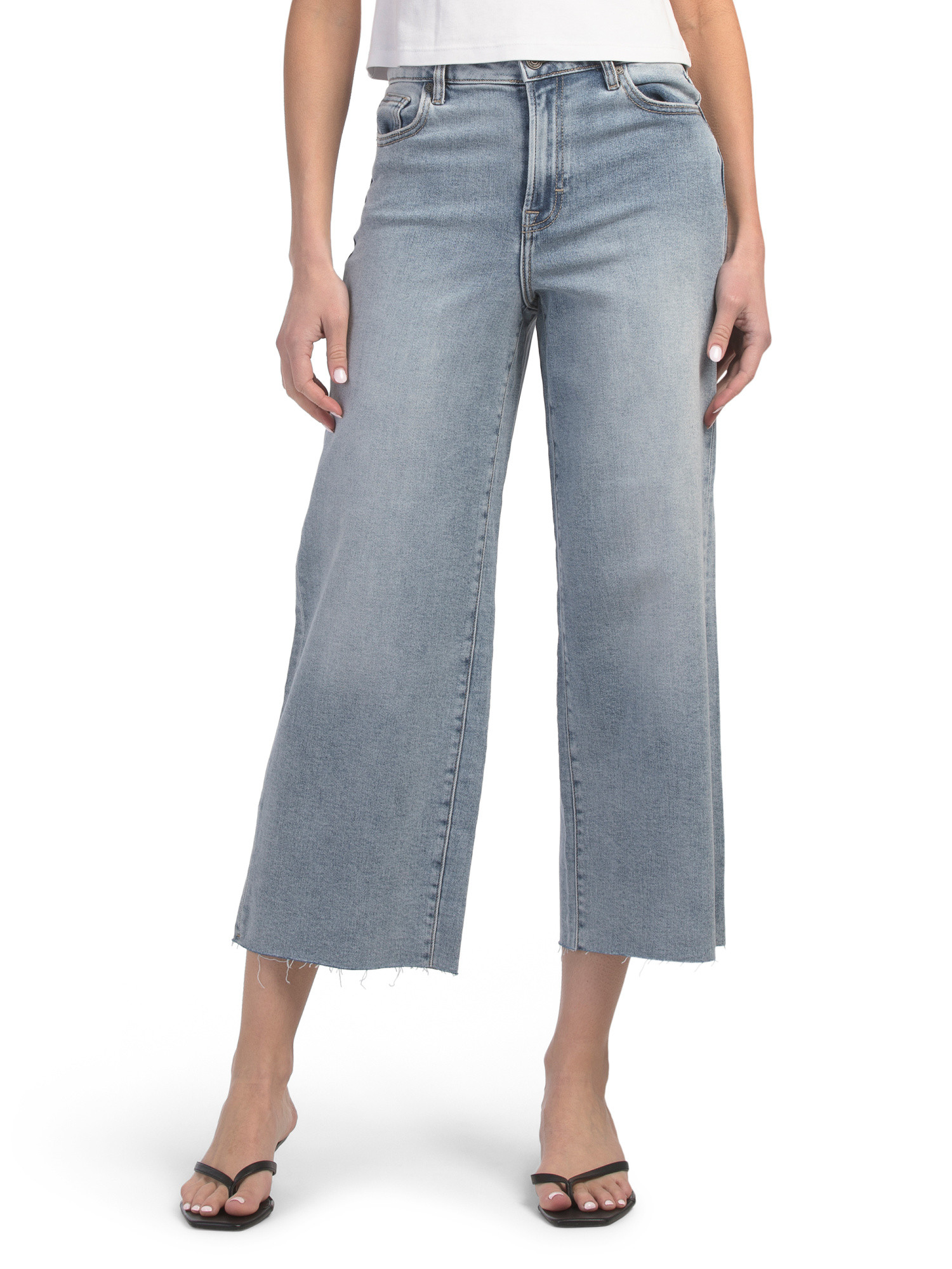Clean Stretch Cropped Wide Leg Pants | TJ Maxx