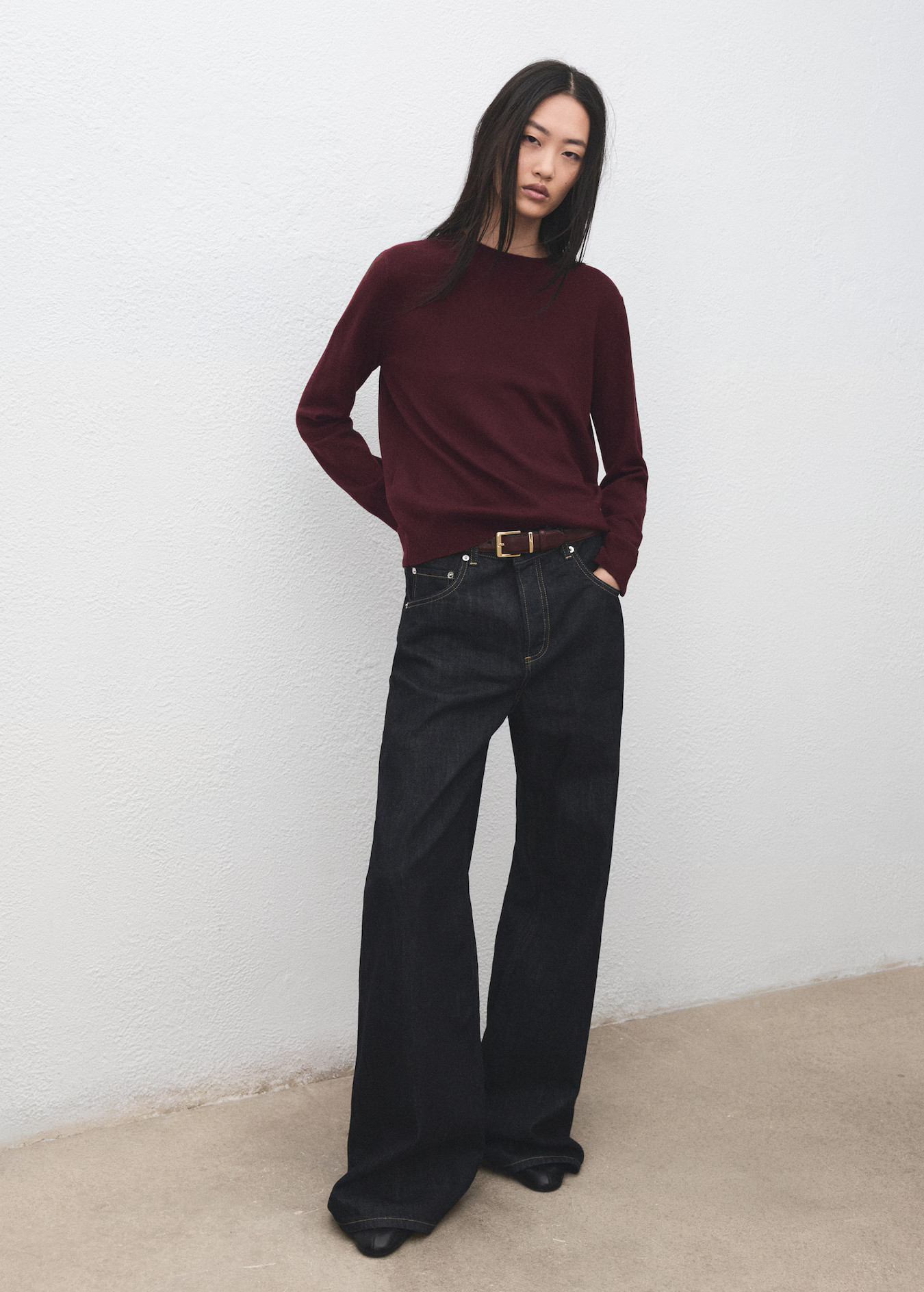 Round-neck knitted sweater | Mango (US/MX/AU)