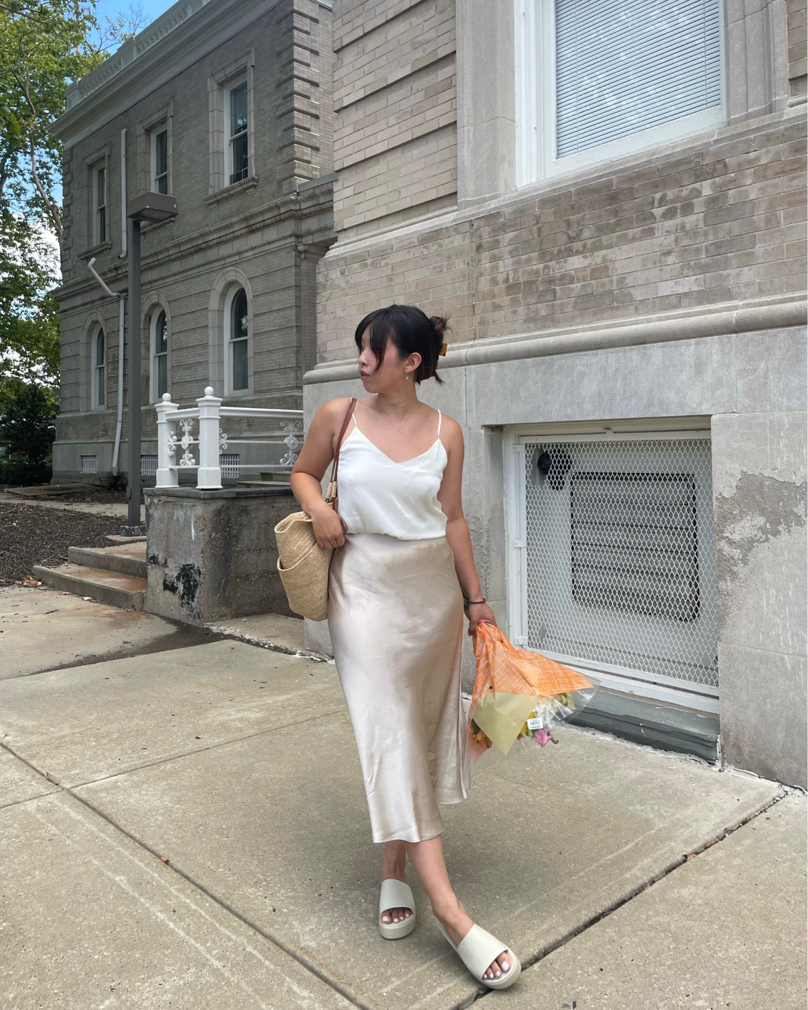 What’s more summery than silk cami & skirt 😍 @onequince #QuincePartner 

Code INFG-LAZZZYSUNDAZE10 for 10% off first purchase
.
.
.
.
Outfit linked in my July story highlights 
Summer style, aesthetic style, Pinterest, minimal style, effortless chic, soft girl style, elevated basics, summer outfit inspo #silkskirt #elevatedbasics #cottagecorestyle #outfitoftheday #ootd #outfitideas #aestheticoutfits 

#LTKFind #LTKsalealert #LTKunder50