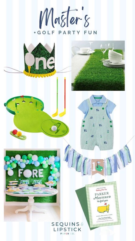 Master's themed first birthday party inspiration! Loving this adorable decor for a little golf lover! 

#LTKFind #LTKkids #LTKSeasonal