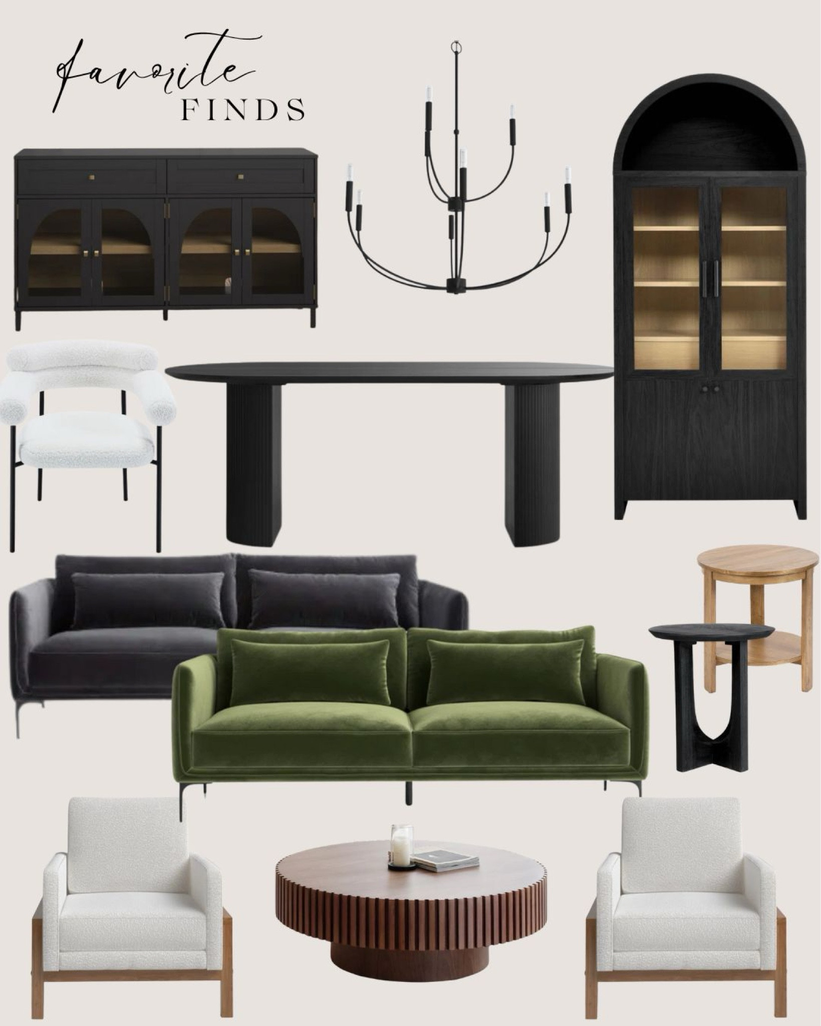Designer look for less. Get the high end look within your budget @Wayfair #wayfairpartner #wayfair 

Favorite finds. Home decor inspiration. Modern home decor. Arch cabinet. Sideboard. Dining table. Side table. End table. Accent chair. Love seat.  Velvet. Ribbed coffee table  

#LTKStyleTip #LTKSeasonal #LTKHome