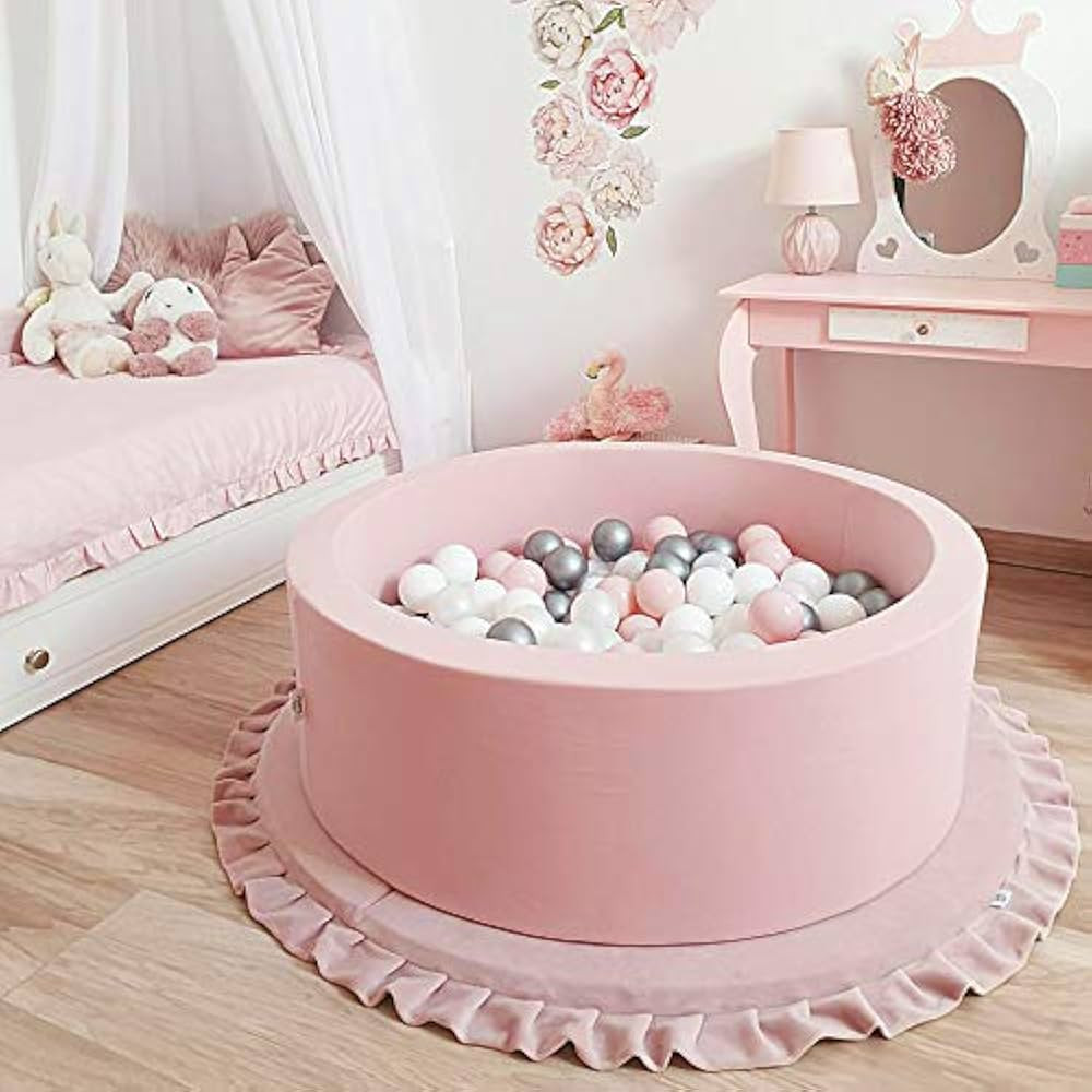 LA FEIER Deluxe Foam Ball Pit Kiddie Balls Pool Toddler Playpen Soft Round Ball Pool Play Toy for... | Amazon (US)