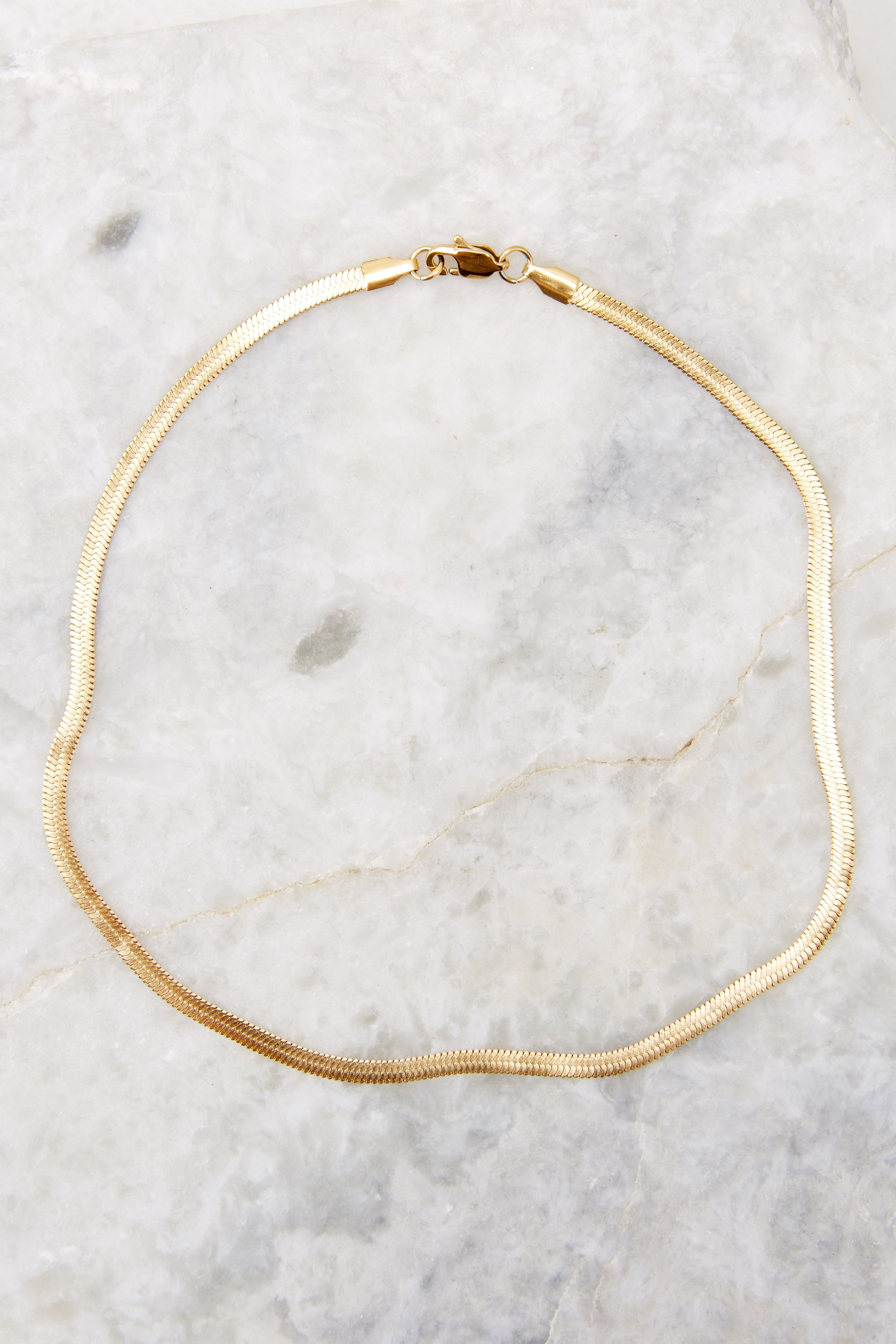 Jax Gold Necklace | Red Dress 