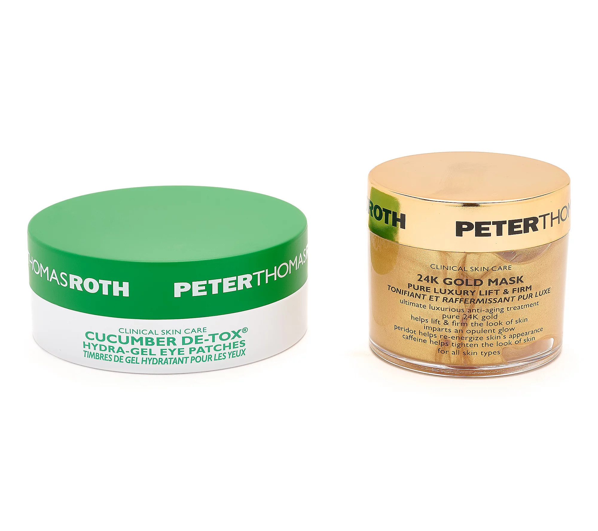 Peter Thomas Roth 24k Gold Mask & Cucumber Eye-Patches | QVC