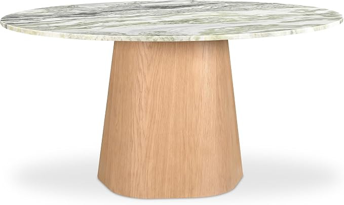 Eden Dining Table, Seats 6-8, Oak Veneer Base, Green Onyx Marble Top | Amazon (US)