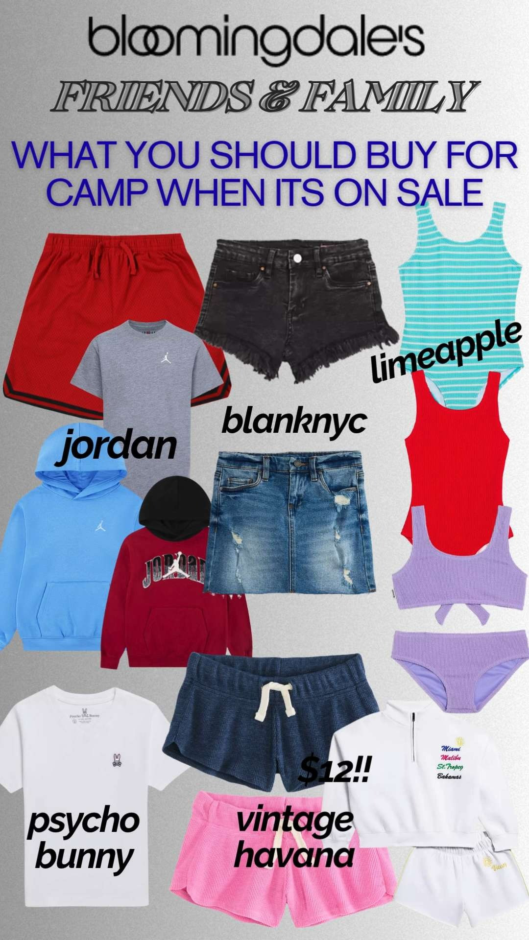  Bloomingdales FRIENDS & FAMILY.  Here is everything I would buy for camp while its on sale.  They have Jordan, Limeapple, Psycho Bunny, Katiejnyc, Loveshackfancy, PQ Swim, POLO, Lucky In Love, Blanknyc, Vintag Havana and more!

 

#LTKSaleAlert #LTKmomlife #LTKKids