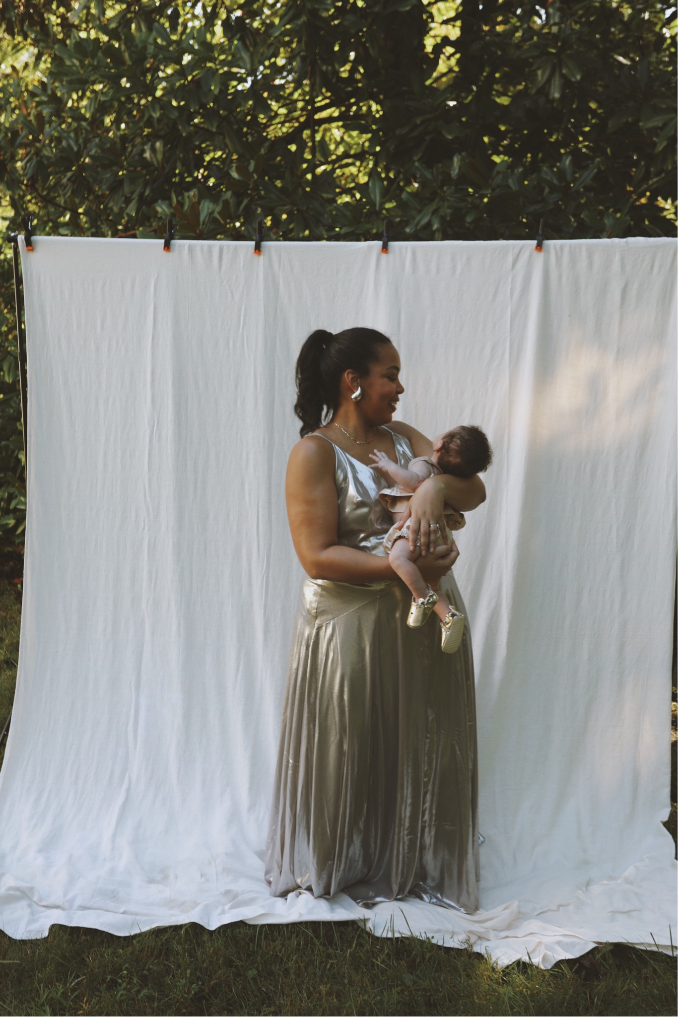 Rocking metallic looks with my best girl. Perfect for the holidays ✨

#LTKbaby #LTKHoliday #LTKfamily