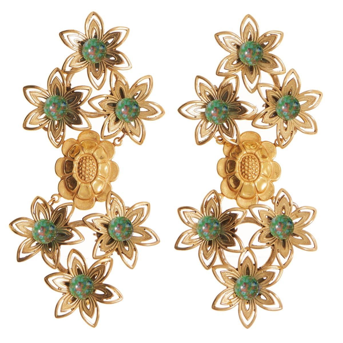Frida Earring In Olive | Wolf & Badger (US)