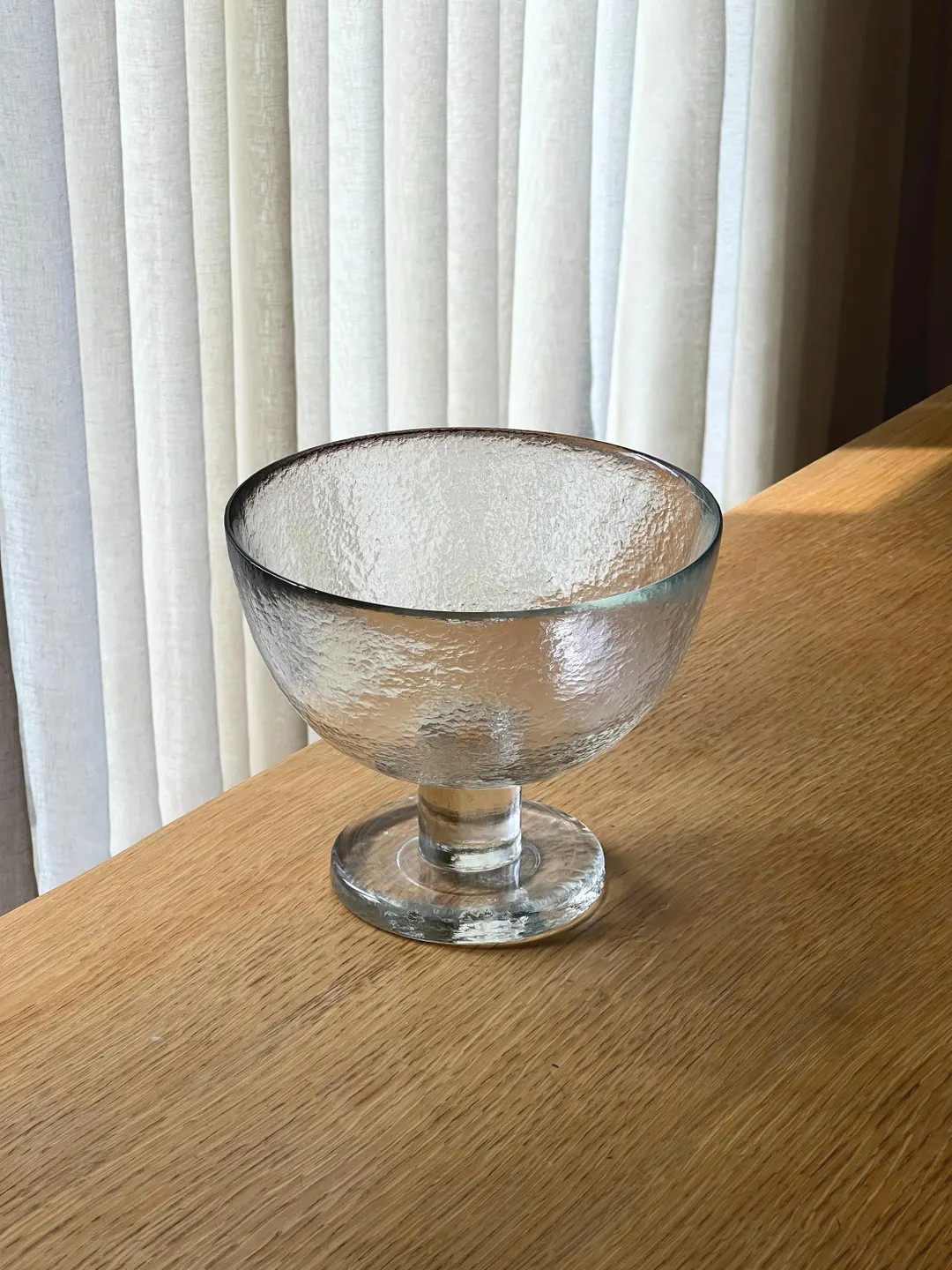 Vintage glass pedestal bowl, decorative fruit bowl, table centerpiece decor | Etsy (US)