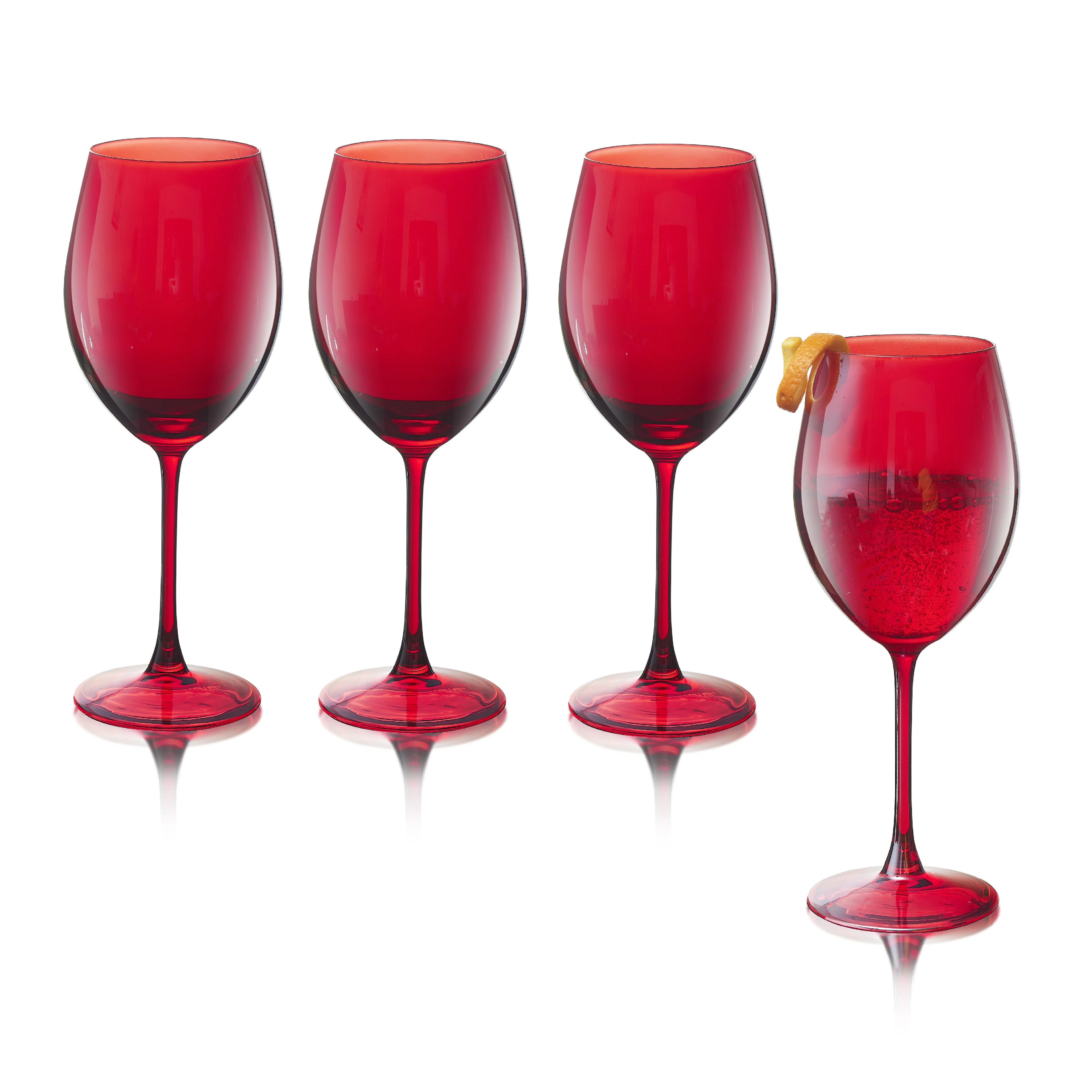 Ivy Bronx Kharri 4 - Piece 20oz. Glass All Purpose Wine Glass Stemware Set | Wayfair | Wayfair North America