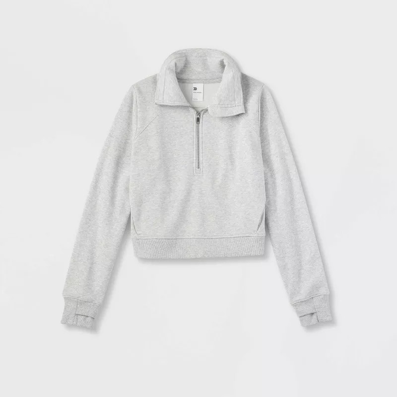 Women's Fleece Half Zip Pullover Sweatshirt - All In Motion™ | Target