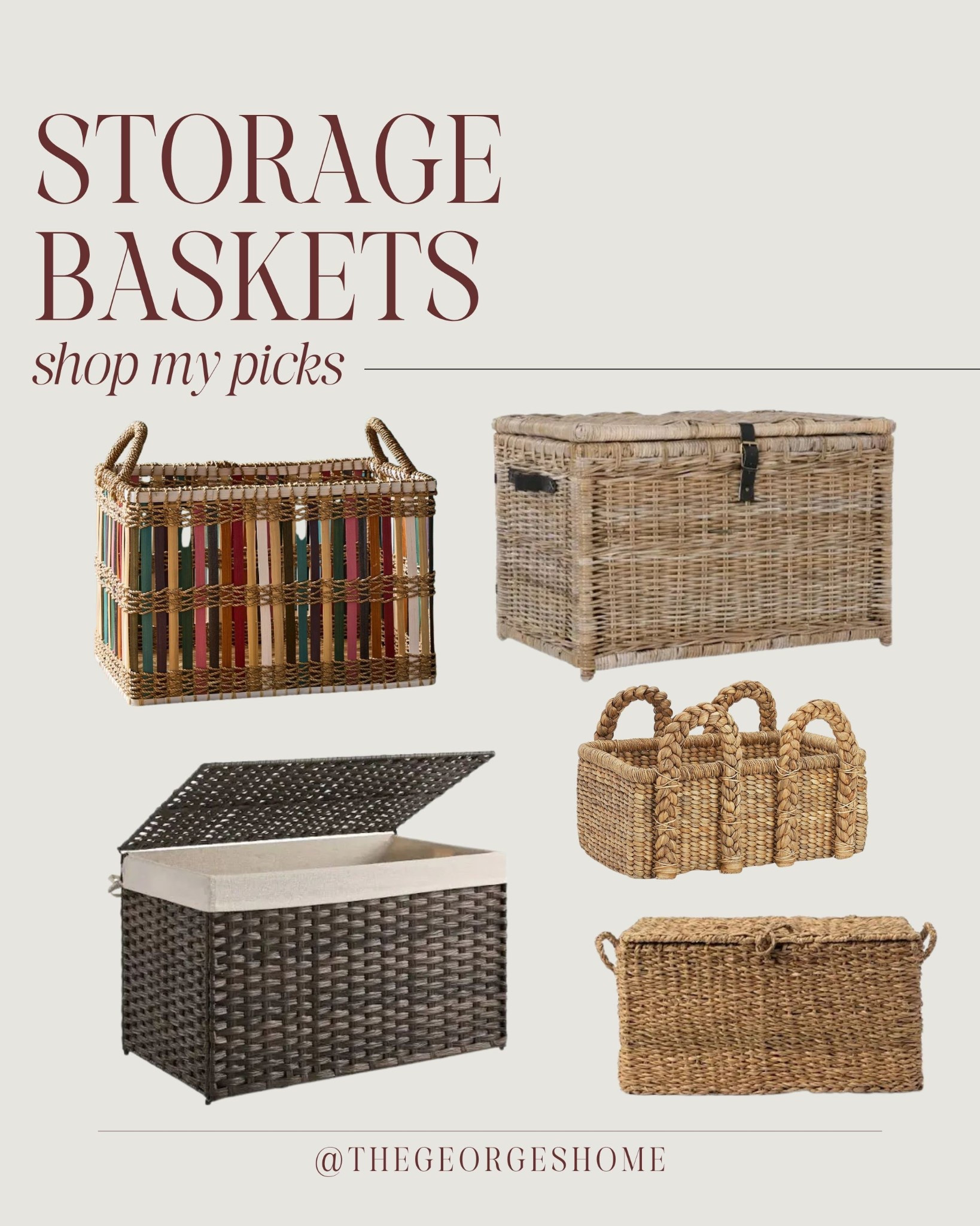 Storage baskets for blankets, throw pillows etc !

#LTKHome