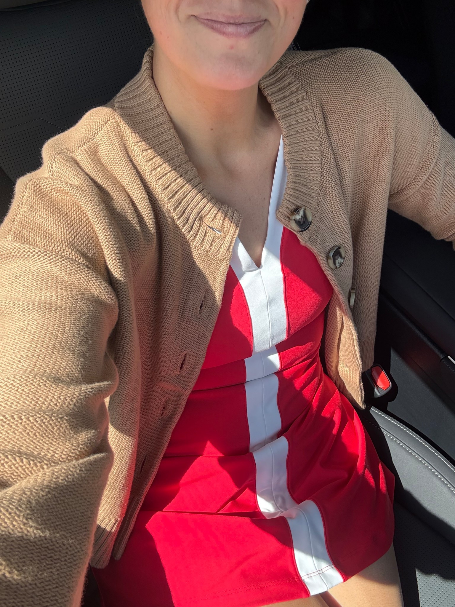 Saturday out running errands! Abercrombie dress- size small regular and loving this new quince sweater! Size small 

#LTKFindsUnder100 #LTKFindsUnder50 #LTKStyleTip