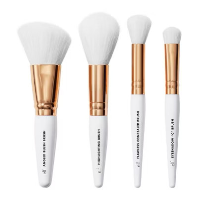 e.l.f. Rose Gold Travel Brush Kit - 4pc | Target