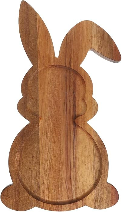 Easter Bunny Charcuterie Board: Farmhouse Bunny-Shaped Wooden Charcuterie Serving Platters Funny ... | Amazon (US)