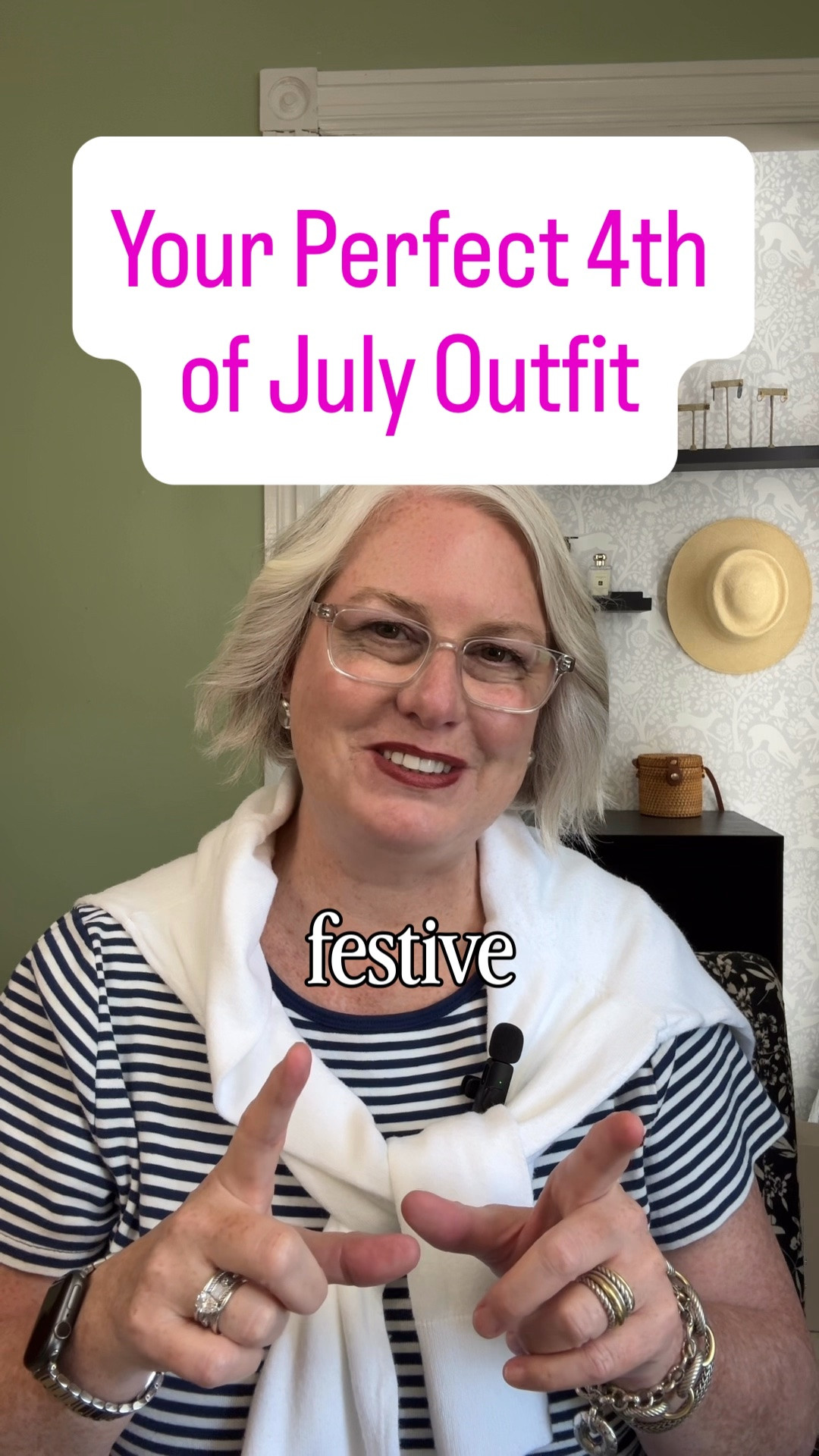 A navy and white striped tee is the easiest way to dress for the Fourth of July without overdoing it. Pair it with a red tiered skirt for a festive look, white shorts for a casual day outfit, or navy linen pants for something more polished. Three completely different summer outfits.

#LTKSeasonal #LTKOver40 #LTKMidsize