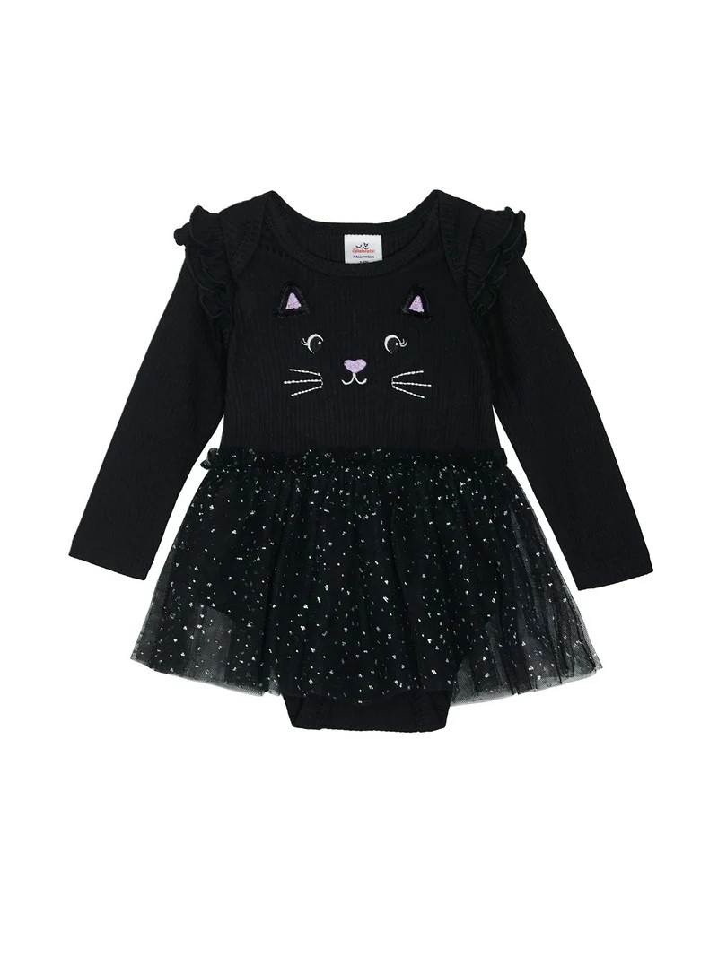 Way to Celebrate Baby Girl Halloween Tutu Dress, Sizes 0-3M, 3-6M, 6-9M | Walmart (US)