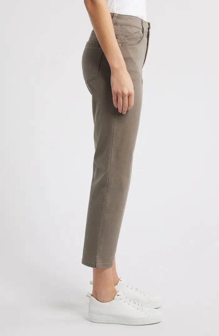 High Waist Straight Leg Stretch Twill Pants | Nordstrom