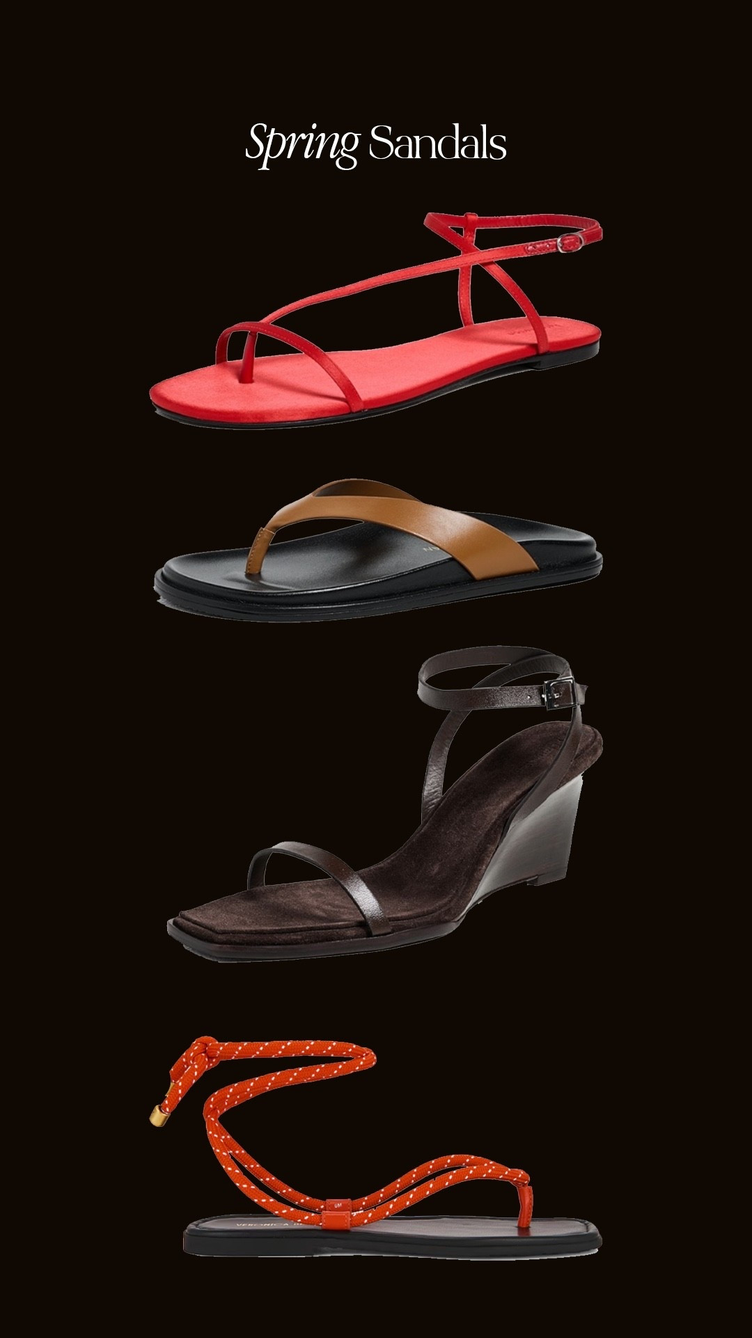 Spring/summer sandals 🛒