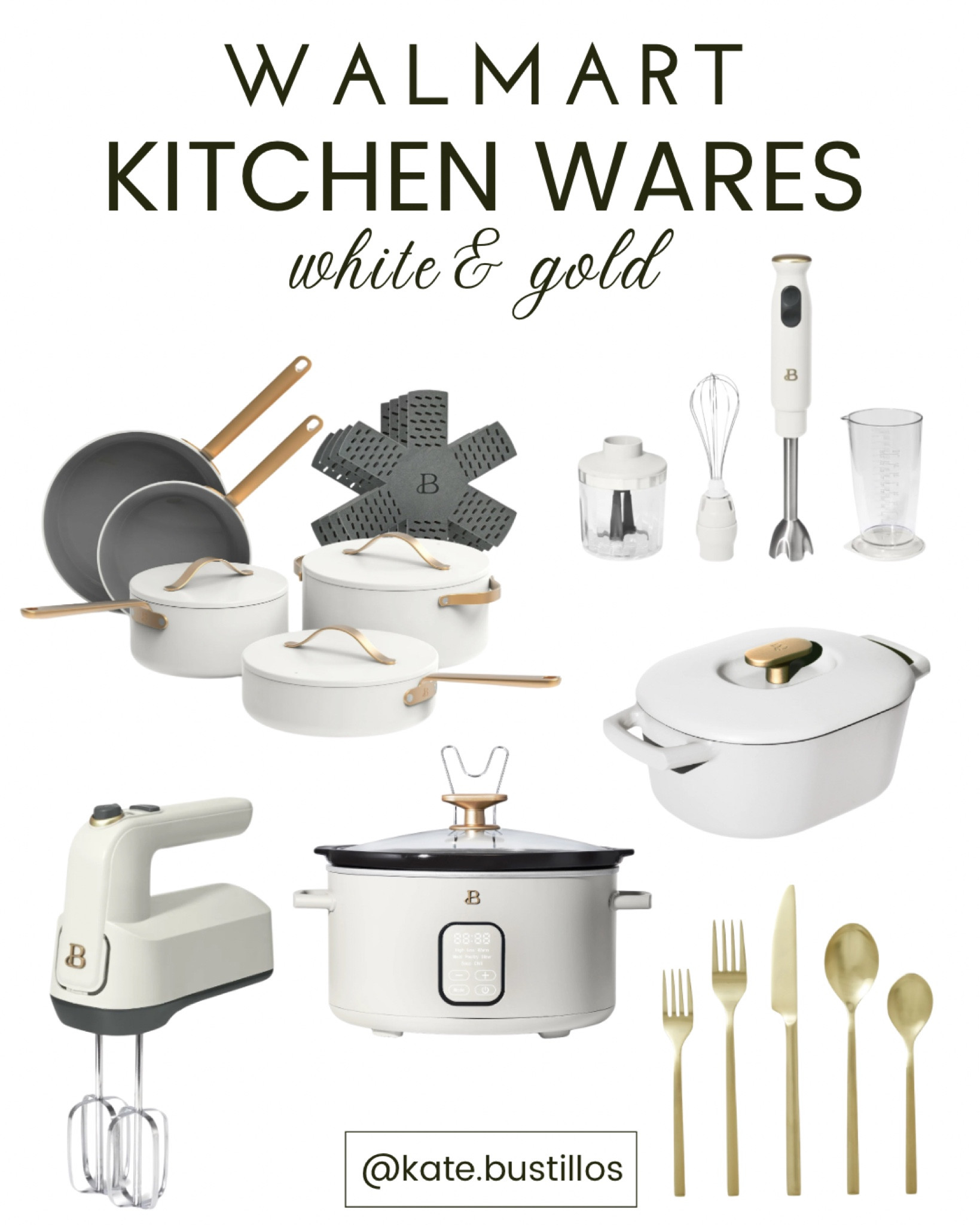 White & gold kitchen wares from Walmart 

#LTKHome #LTKFindsUnder50 #LTKFindsUnder100