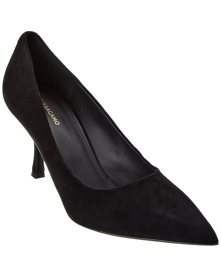 Ferragamo Elydea Suede Pump | Shop Simon