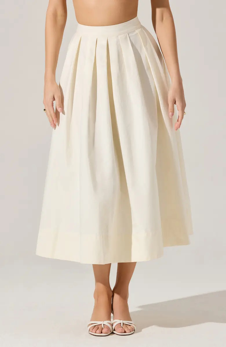 ASTR the Label Cotton Midi Skirt | Nordstrom | Nordstrom